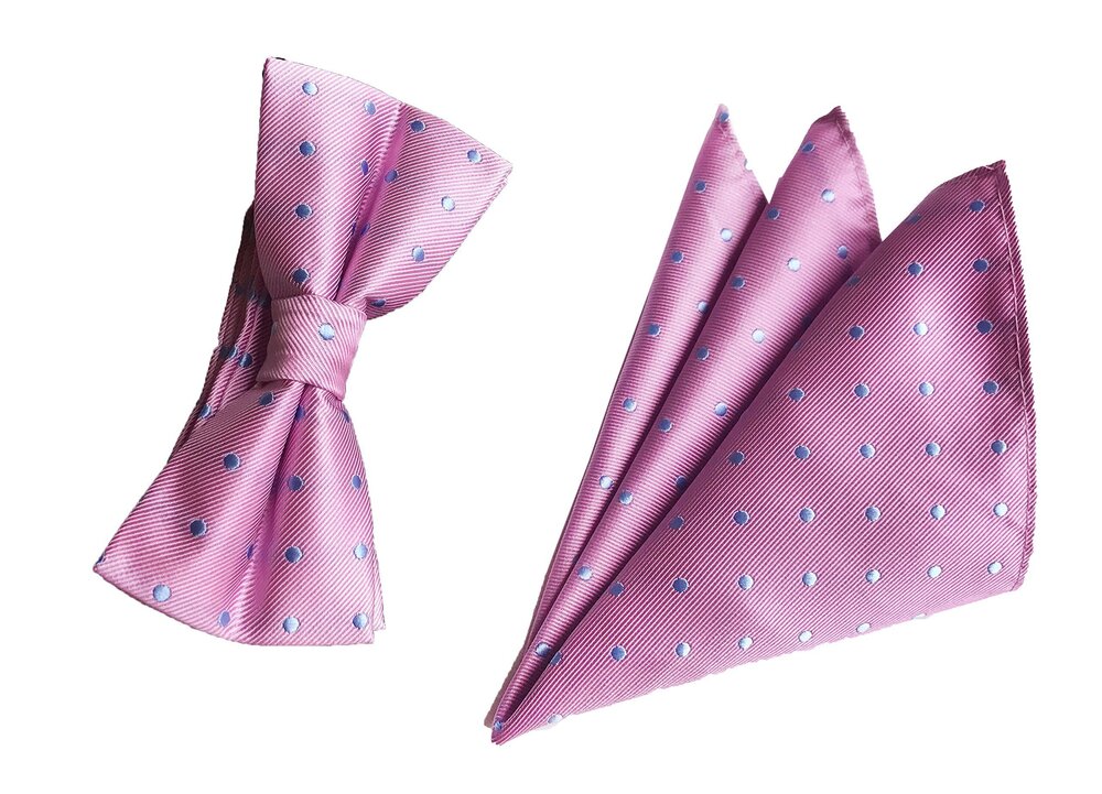 6581 Big Boys Bow Tie Set Pink Blue Summer Wedding Bowtie Holiday Party